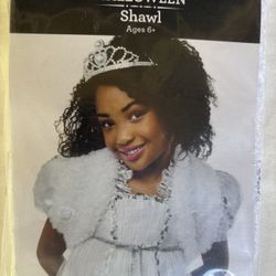 Halloween - Costume  - NEW -  Princess - Shawl & Tiara 