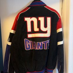 NY Giants NFL Varsity Bomber Jacket