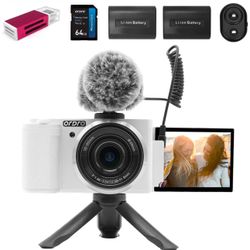 ORDRO G930 Digital Camera for Content Creators Vlogging Camera 5K 16-80 mm Wide Angle Cameras for Photography, Vlogging and YouTube with Flip Screen, 