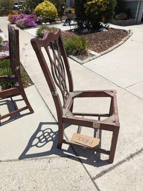 Free!! All Wood Solid Wood Armchairs