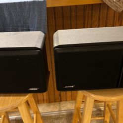 Two Boss 201 series IV speakers