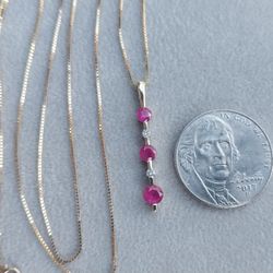 Ruby And Diamond Necklace Wedding 