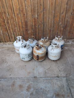 Used propane tanks