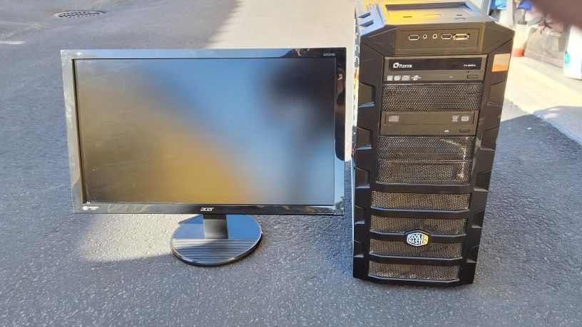Asus Gaming Computer With Monitor/ HD Tv