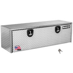 Buyers Products 1705115 Diamond Tread Aluminum Underbody Truck Tool Box, 18 X 18 X 60, Made In USA
