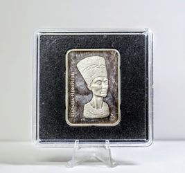 Belarus 20 roubles Queen Nefertiti World Sculpture silver coin - cash & local pickup at angleton no trade