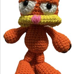 GARFIELD CAT Crochet Doll PLUSH figure toy Amigurumi handmade NEW-USA seller