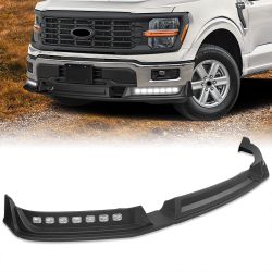 For 2024 2025 2026 Ford F-150 F150 Front Bumper Lip LED Sequential Running Light -(2-PU-118-LED