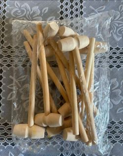 Mini Wooden Hammers for Breakable Chocolate