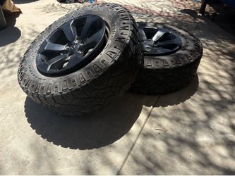 Goodyear Wrangler LT275/70R18 Tires on Black Rims