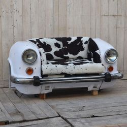 with Cow Print seating Sofa with Car Designer Automobile Furniture