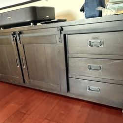 Media Cabinet Solid Wood