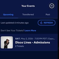 Disco Lines Ticket 