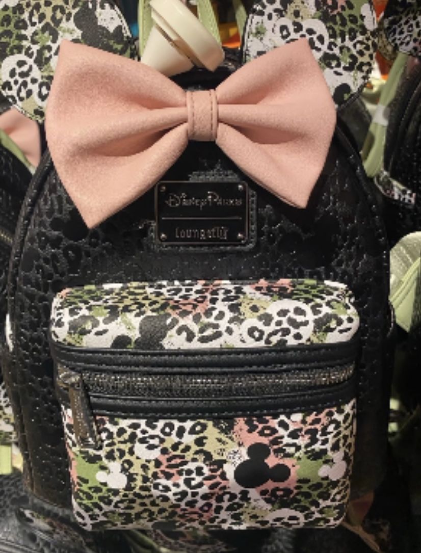 NWT Mickey Mouse Icon Animal Prints Loungefly Mini Backpack