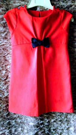 Gymboree Red Olivia Pig Girls Dress...Sz Sm 6/7