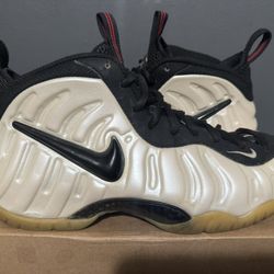 2002 Nike Air Foamposite Pro Pearl Size 9.5 Men's Sneakers Shoes OG Foams Jordan