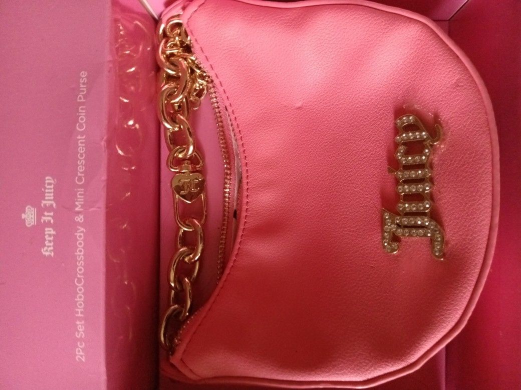 juicy couture ladies purse and small clutch purse