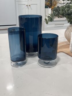 Crate & Barrel Hurricanes, Vase, Candle Holder
