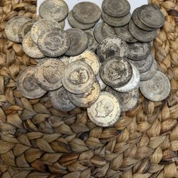 1(contact info removed) Mexican Cinco Silver Pesos 