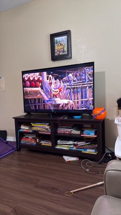TV stand and book shelf