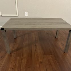 Gray Wood Coffee Table 