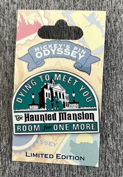 DISNEY MICKEY'S PIN ODYSSEY HAUNTED MANSION ROOM FOR ONE MORE DECAL LE PIN