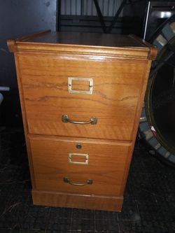 Wooden file cabinet