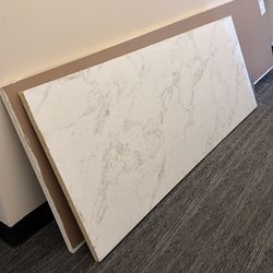 Stretta Matte White Marble Laminate Countertop