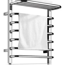 NEW! Homeleader Towel Warmer and Heated Towel Rack, 304 Stainless Steel Towel Drying Rack Wall-Mount