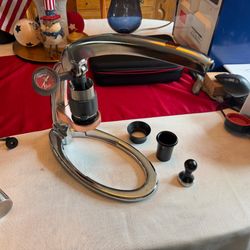 Flair Signature Manual Espresso Maker w/ Pressure Gauge, Case & JavaPresse Grinder – Tested & Working