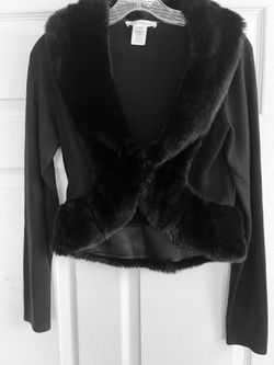 White House Black Market Black Cardigan Size S