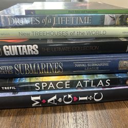 Coffee Table Book Bundle – Space, Magic, Guitars, Submarines & More