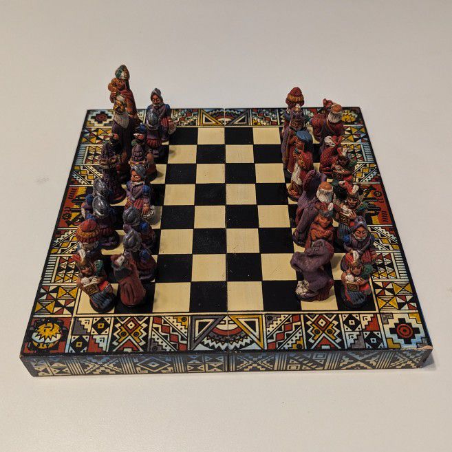 Handmade Ecuadorian Chess Set Artisanal 