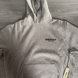 Brand New Grey Essentials Hoodie 