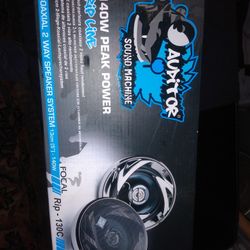 Focal RIP - 130C 5.25" Auditor 2-Way Coaxial Car Speakers - New In Box  (Never Used)