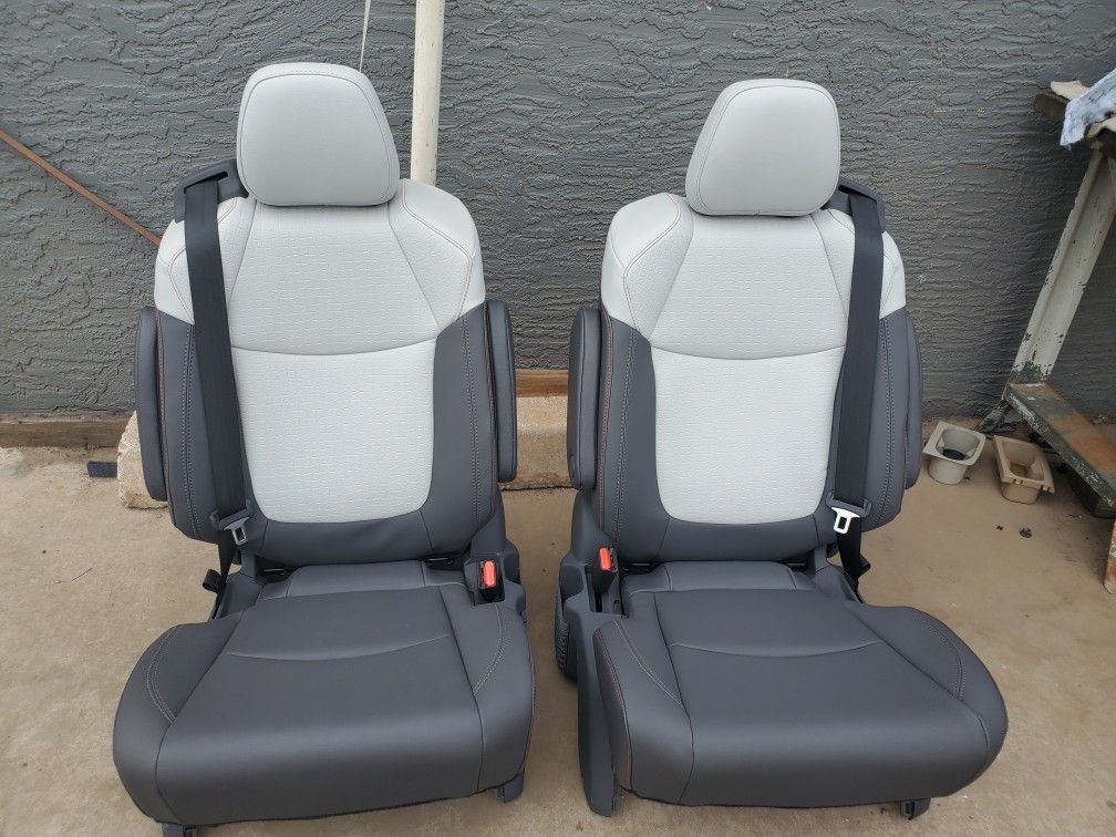 Brand New Leather Bucket Seats With Seatbelts Build In