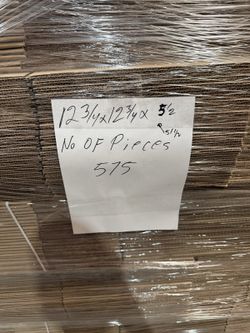 Brand New Shipping Boxes 12¾ x 12¾ x 5½ – Bulk – 575 Available