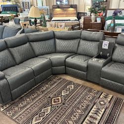 Reclining Sectional Leather Sale Only $1199