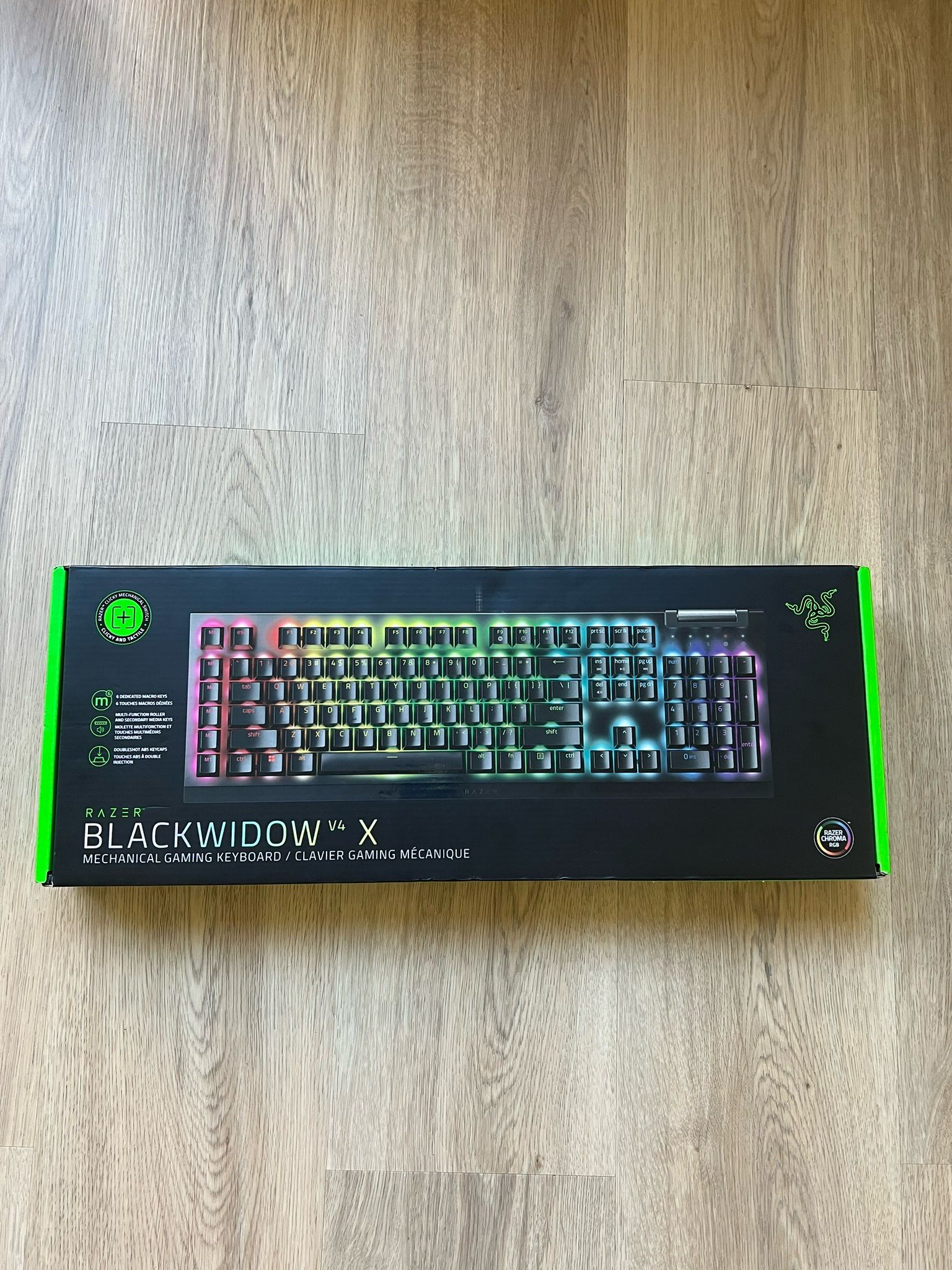 Razer BlackWidow V4 X Mechanical Gaming Keyboard With Razer Chroma RGB - NEW