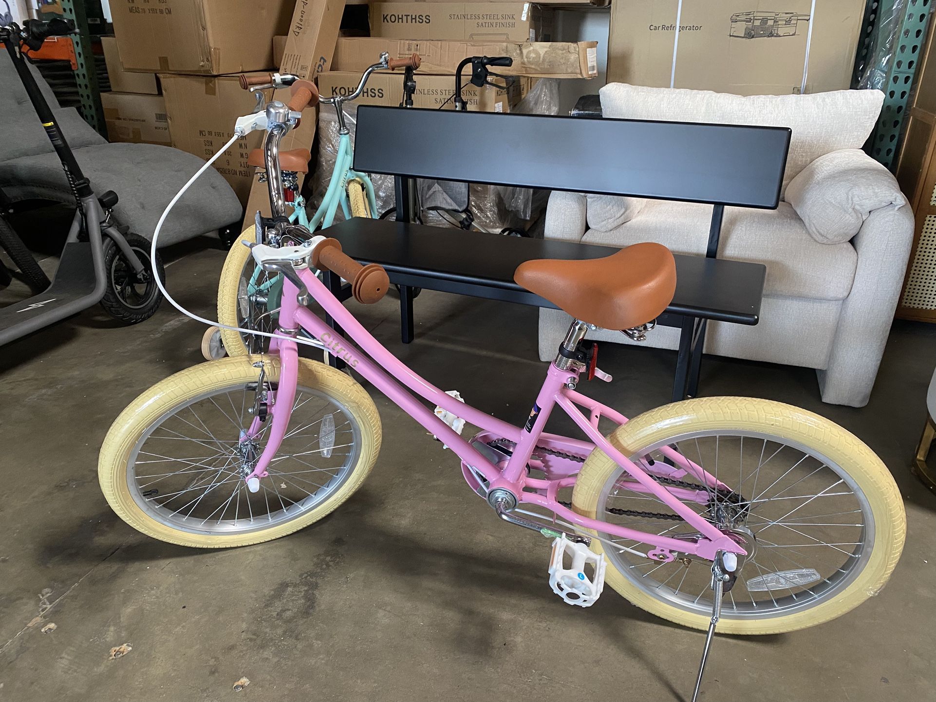 Girls Bike with Bell , Multi-Color