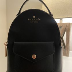 Kate Spade Schuyler Mini Backpack Bag Black Saffiano Leather