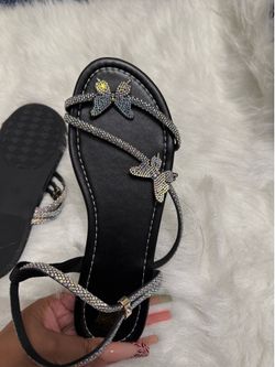 Brand new size 10 rhinestone sandals