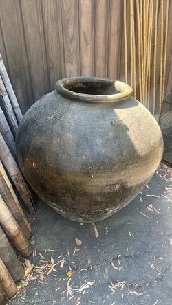 Large Antique Clay Storage outdoor Vase