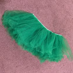 New green mini skirt tutu tulle costume ballet festival rave cosplay vintage 80s