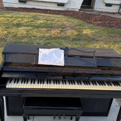 Upright Black Piano