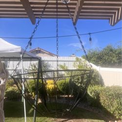 Hanging Black Plant Basket 