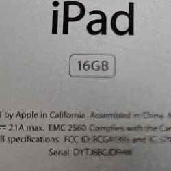 IPAD 2. NEEDS BATTERY?