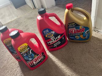 Drano bottles - all together