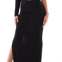 ASOS design one sleeve cut out Maxi