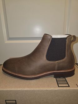 Brown Leather Chelsea Boot